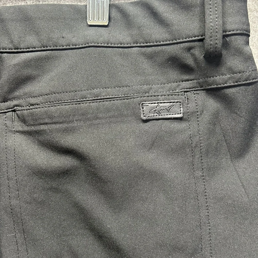 Greg Norman Mens Black Performance‎ Golf Pants Stretch 5-Pocket 38x30 Flat Front